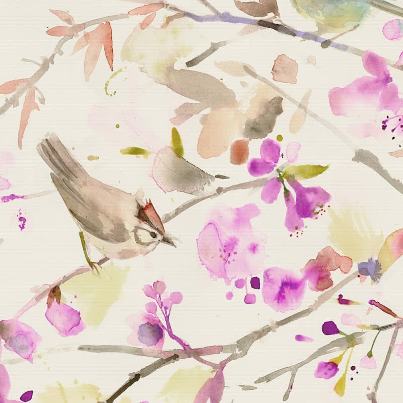 Lila Peony Roller Blind