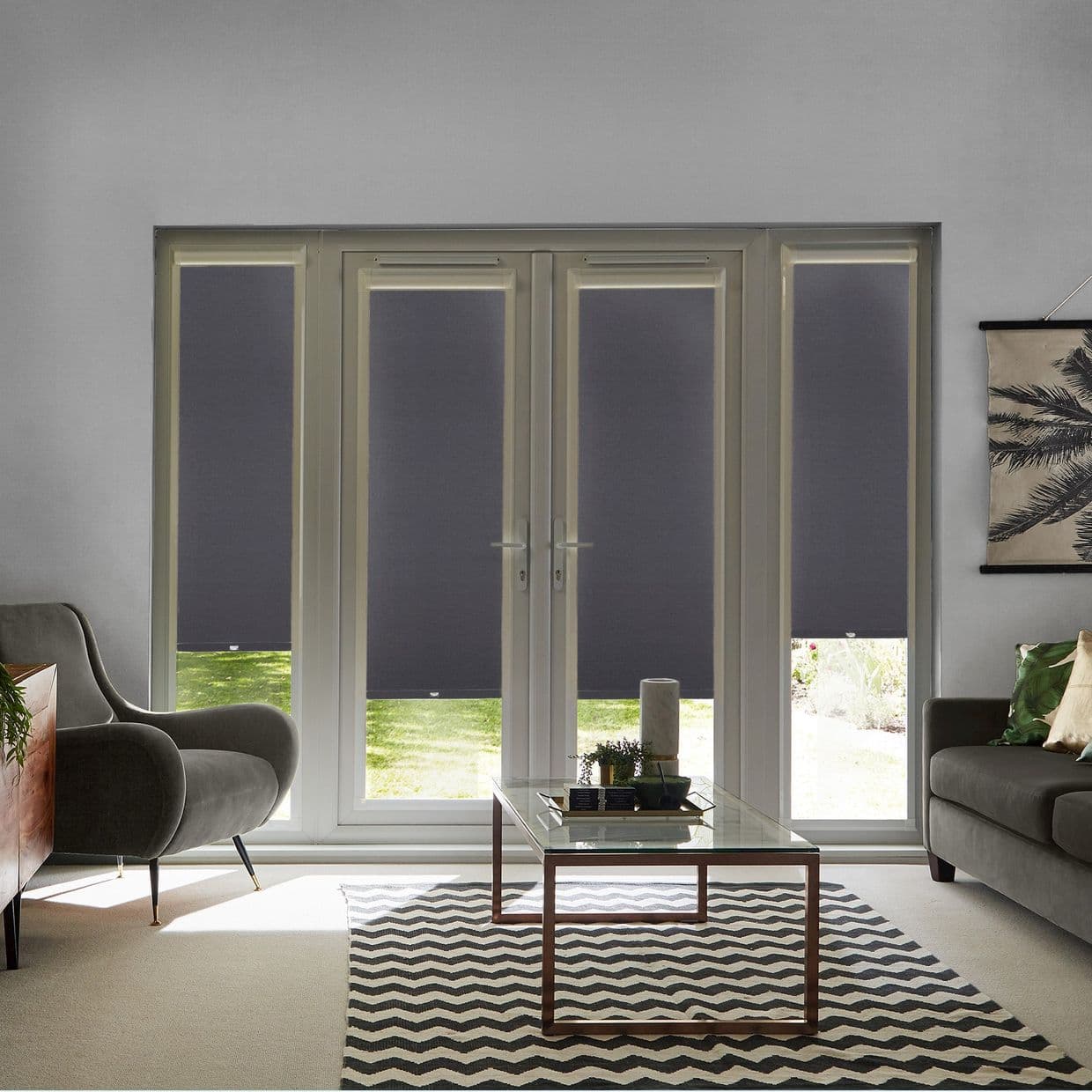 Acacia Black Conservatory Roller Blind