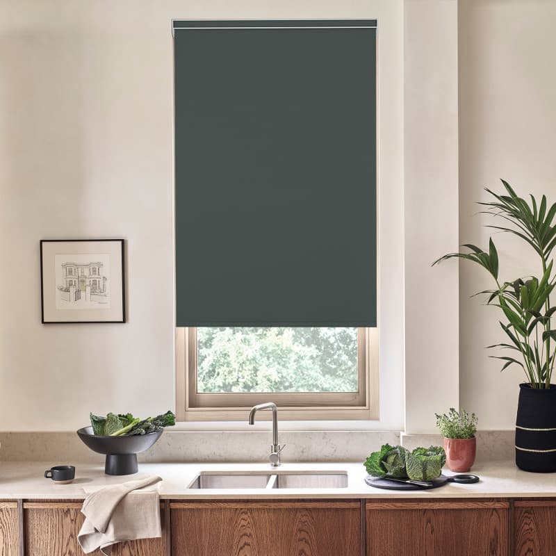 Acacia Blackout Graphite Roller Blind