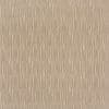 Beige textured wallpaper covering a wall, featuring repeating vertical wavy stitched lines; pattern creates a subtle ribbed relief; close-up under soft, neutral interior lighting.