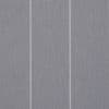 Gray vertical fabric panels (curtain-like) with three narrow lighter stripes; hanging straight and closed, forming a flat, softly lit interior surface.