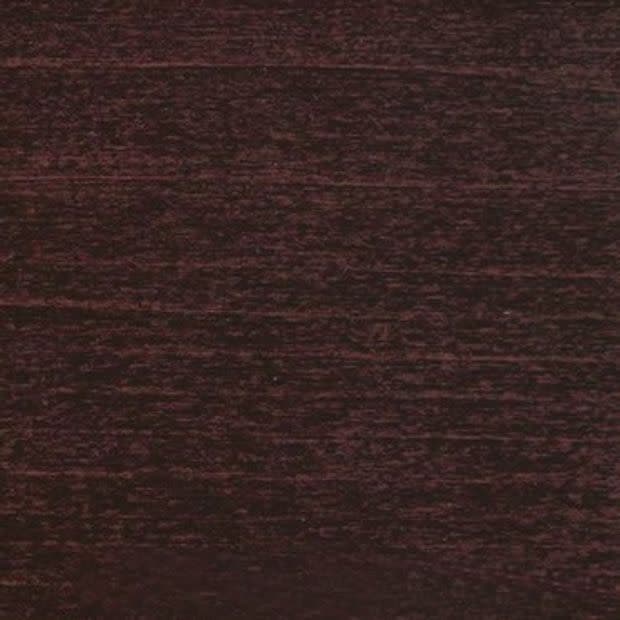 Dark brown, horizontally striated wood-grain surface fills the frame, showing subtle reddish undertones and fine linear texture; close-up, evenly lit flat plane with no other visible features.