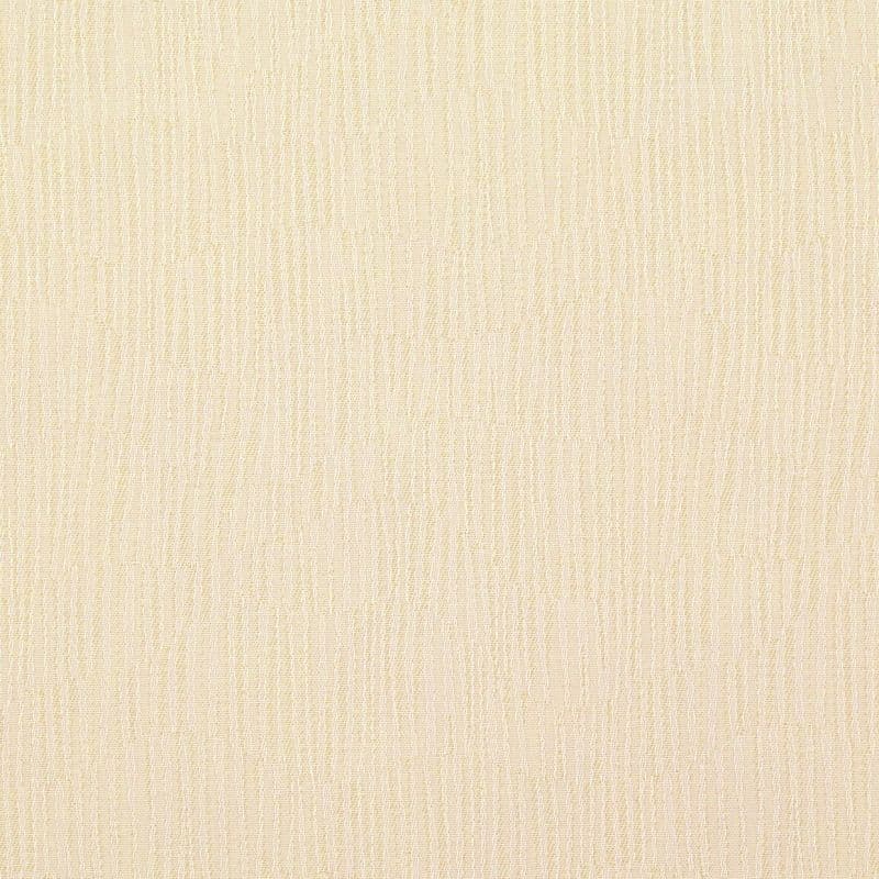 Beige woven fabric wallcovering, flat and tightly textured with vertical and horizontal threads creating subtle striations; filling the entire frame under even, neutral lighting, close-up view.