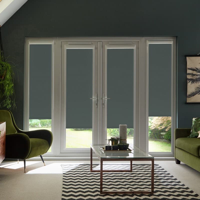 Acacia Blackout Graphite Roller Blind