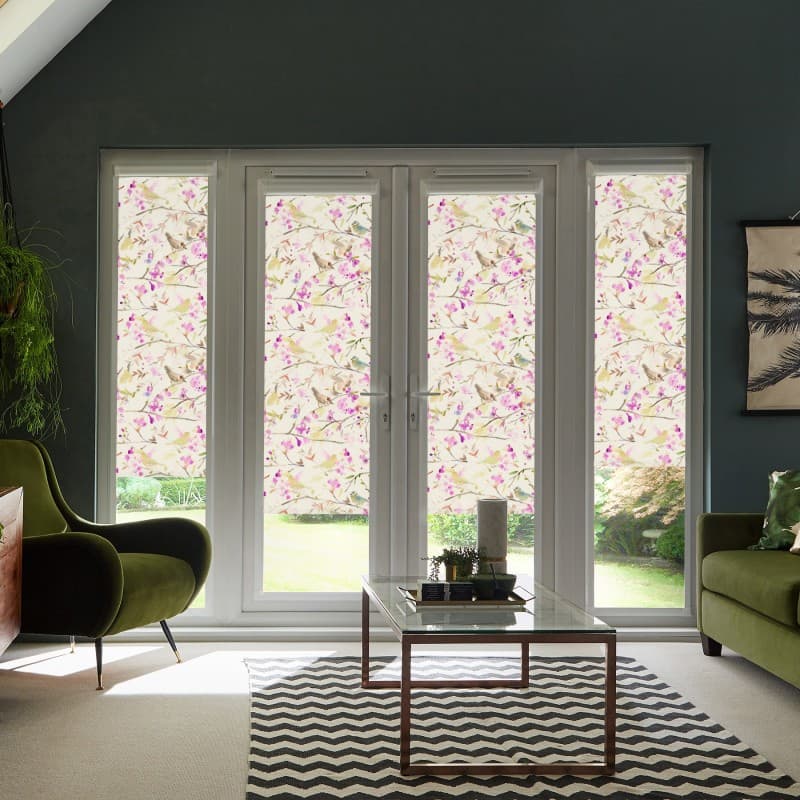 Lila Peony Roller Blind