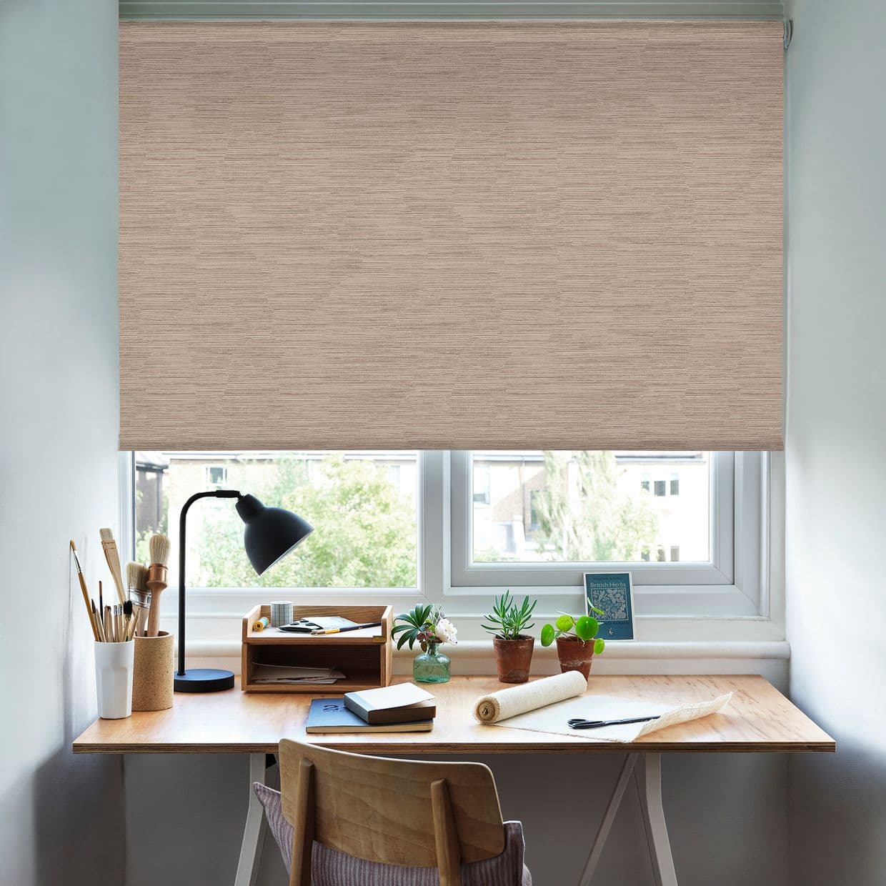 Jerico Blackout Natural Roller Blind
