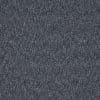Dark gray, tightly woven loop-pile carpet (textured grid pattern) lying flat, covering a surface; close-up detail in even indoor lighting, showing speckled fibers and subtle vertical striations.
