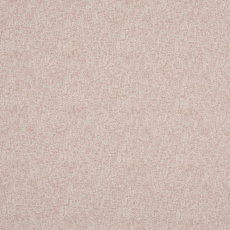 Textured pink-beige wallpaper, densely speckled with fine reddish dots, covering a flat wall and creating a subtle woven appearance in soft, even indoor lighting.