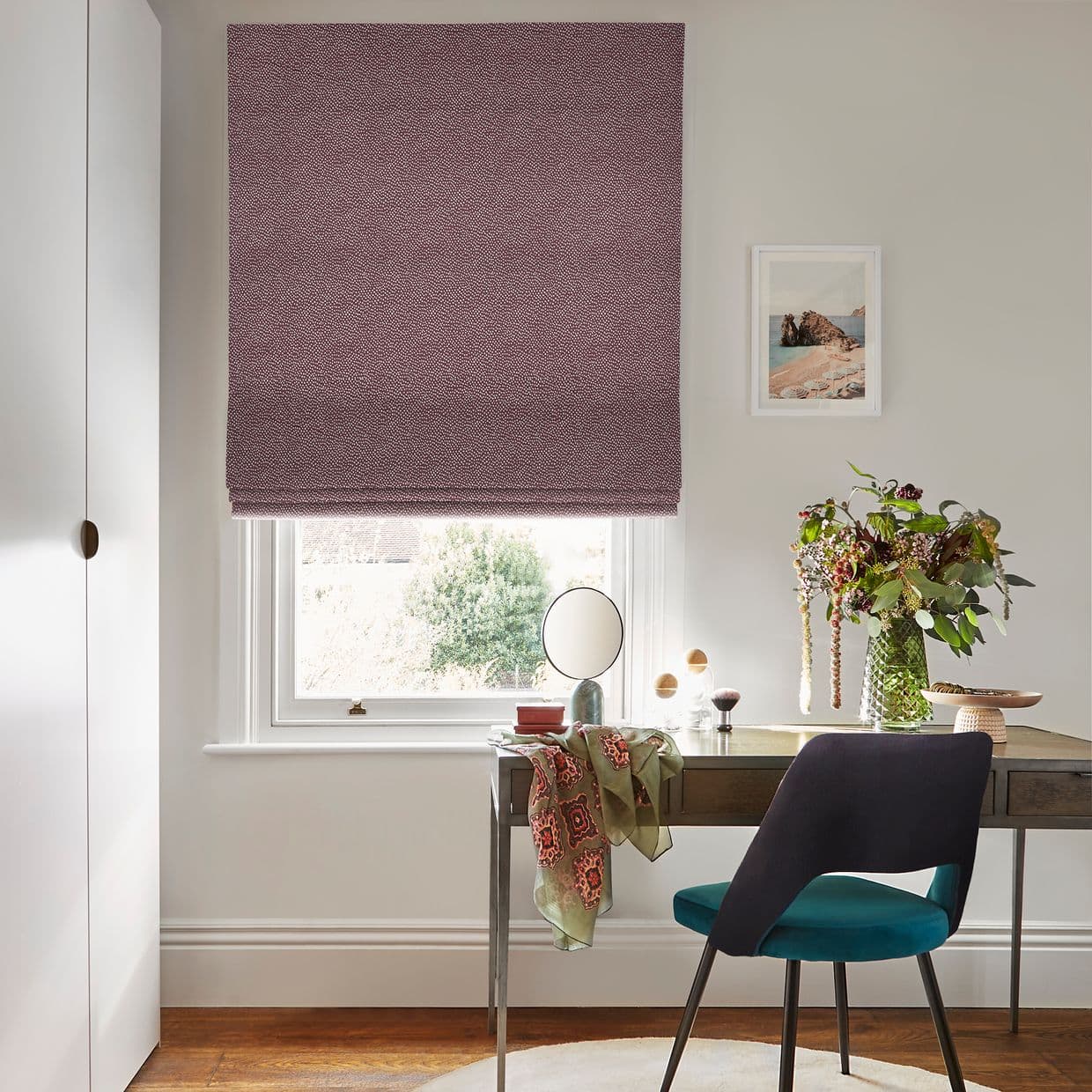 Spritz Grape Roman blind