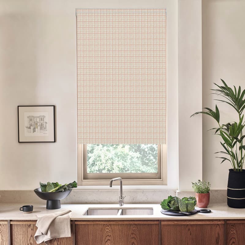 Sadie Blackout Rose Roller Blind
