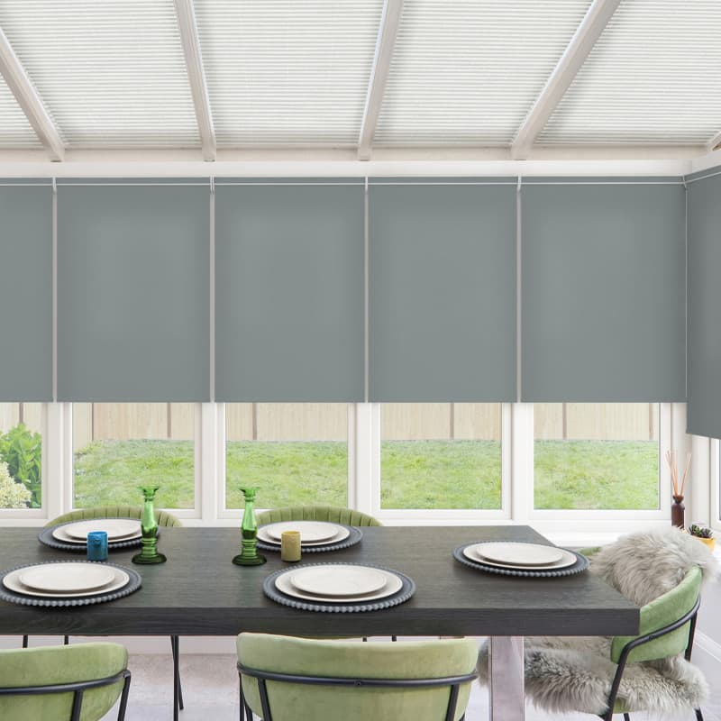 Acacia Wide Grey Roller Blind