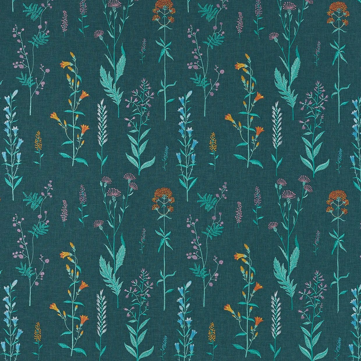 Botanical Bayberry Roman blind