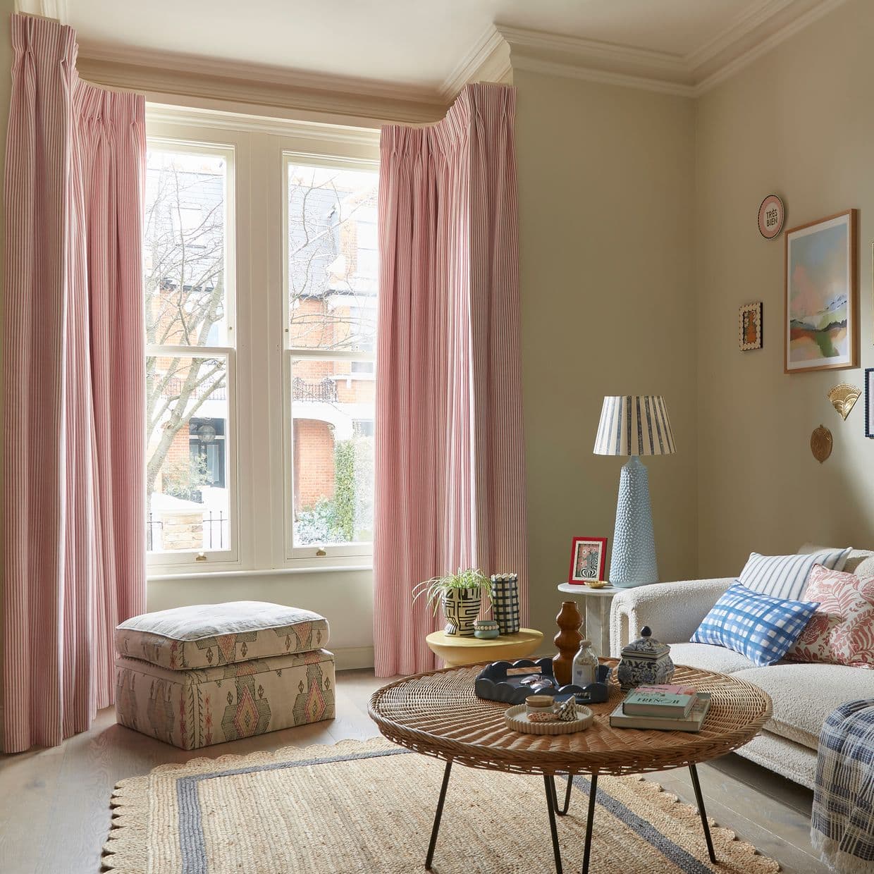 Nautique Rouge Curtain