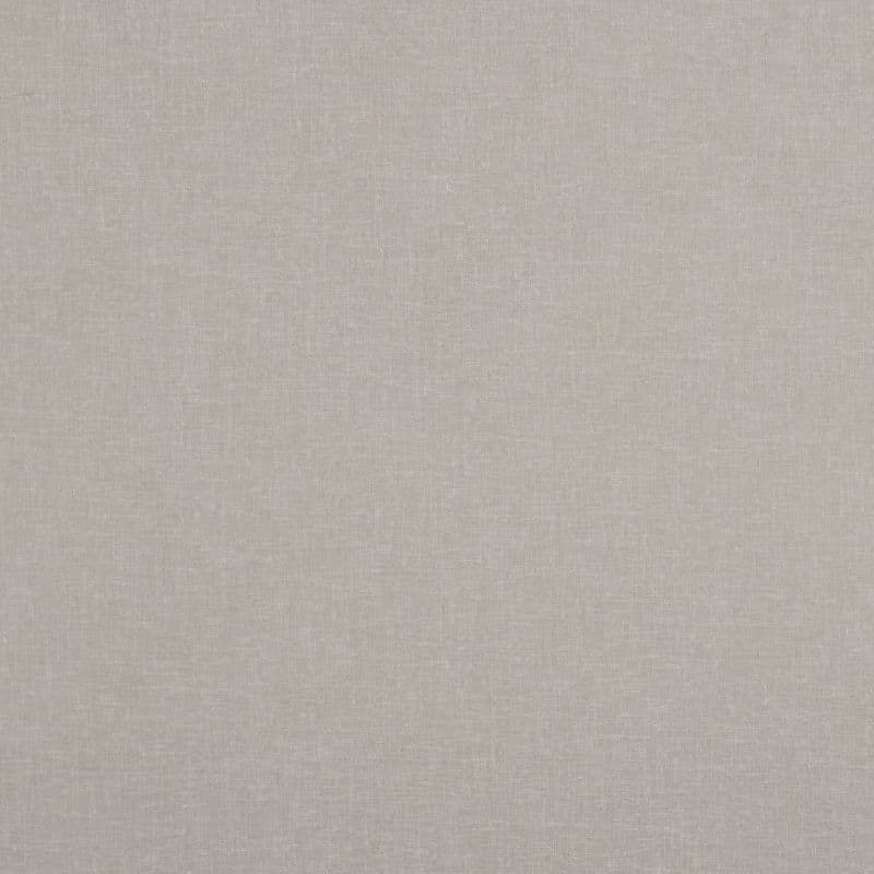 Beige linen-textured fabric fills the frame; lying flat and static; neutral, softly lit surface with subtle crosshatch weave, resembling wallpaper or upholstery in a calm interior.