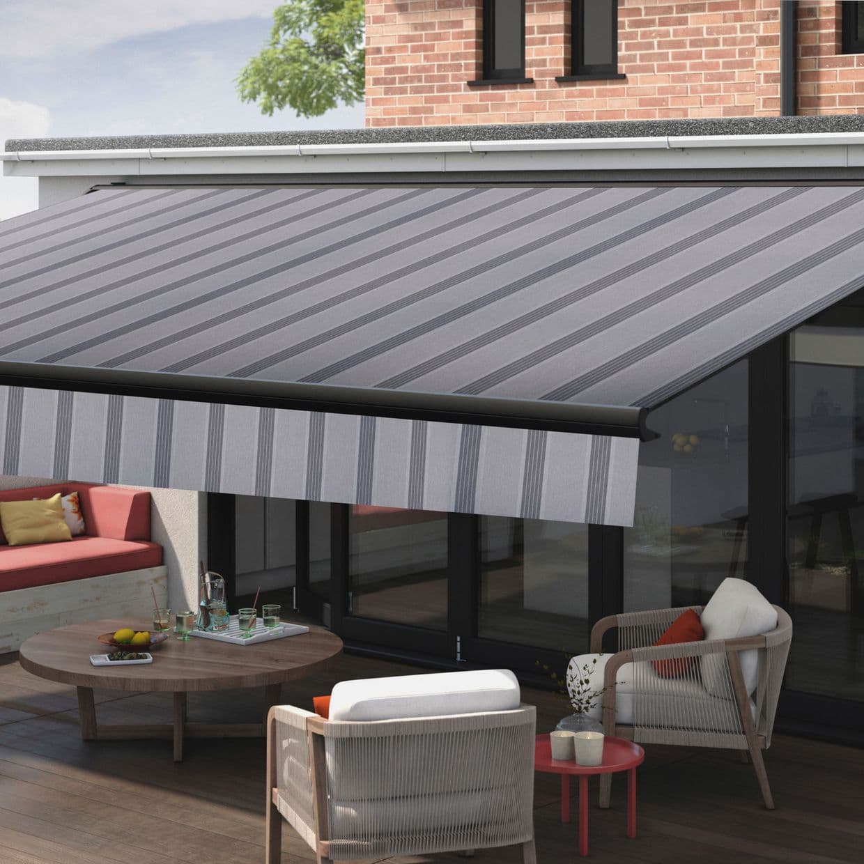 Manosque Grey Awning