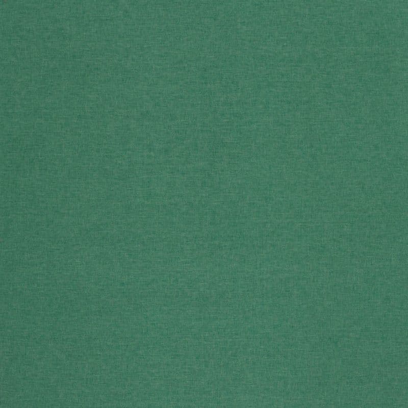Green woven fabric swatch occupying the entire frame (subtle crosshatch texture), lying flat and taut, providing a uniformly lit, neutral background with muted teal-green color.