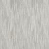 Textured wallpaper with narrow, rounded vertical bars in light gray, forming a regular, staggered stripe pattern; covering a wall surface, providing subtle, neutral, contemporary room accent under soft ambient light.