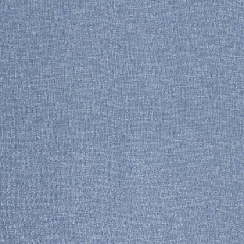 Blue woven linen fabric, full-frame close-up showing subtle crosshatch texture and gentle creases; lying flat and evenly lit, neutral background suited for textile or upholstery display.