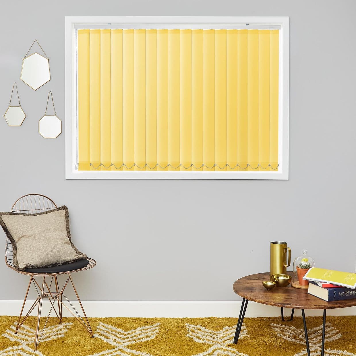 Acacia Chartreuse Vertical Blind