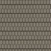 Woven textile with vertical dark-brown rounded-rectangle bars, arranged in tight repeating rows, covering a neutral beige background and creating a textured, geometric wallpaper/upholstery-like pattern.