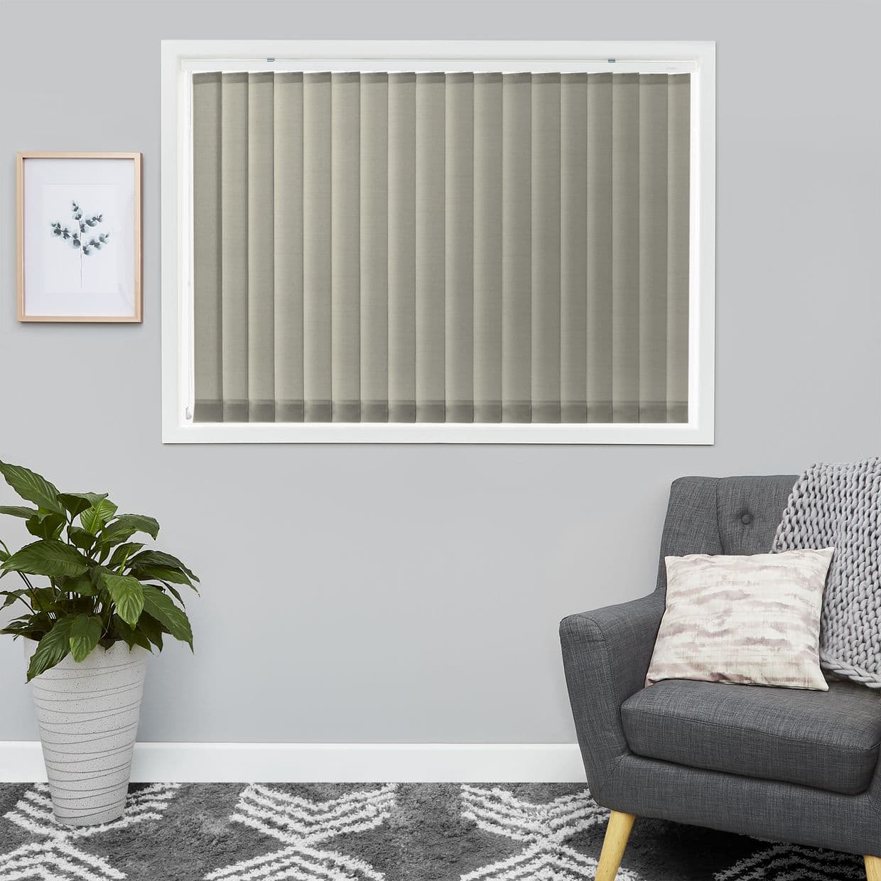 Janna Slate Vertical Blind