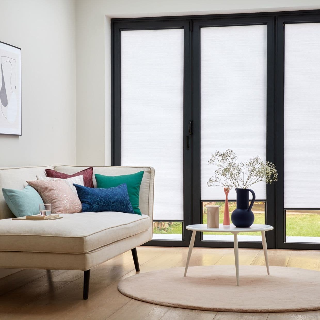 INTU Micro Hive White Pleated Blind