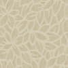 Stylized petal shapes overlap to form a repeating floral pattern on textured beige woven fabric or wallpaper, with subtle sheen and slightly raised, lighter outlines.