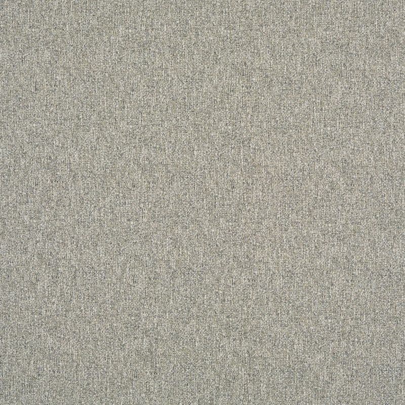 Neutral gray-beige woven fabric filling the frame, showing a fine speckled weave; lying flat and evenly lit; close-up texture study with no discernible surroundings.