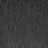 Dark charcoal textured wallpaper or fabric panel featuring irregular vertical lighter streaks; close-up view showing grainy, slightly raised surface texture under even, neutral lighting.