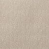 Beige fabric-like wallpaper with thin vertical white wavy streaks, covering a flat surface; pattern repeats uniformly, creating a subtle textured look suitable for interior walls under neutral, diffuse lighting.