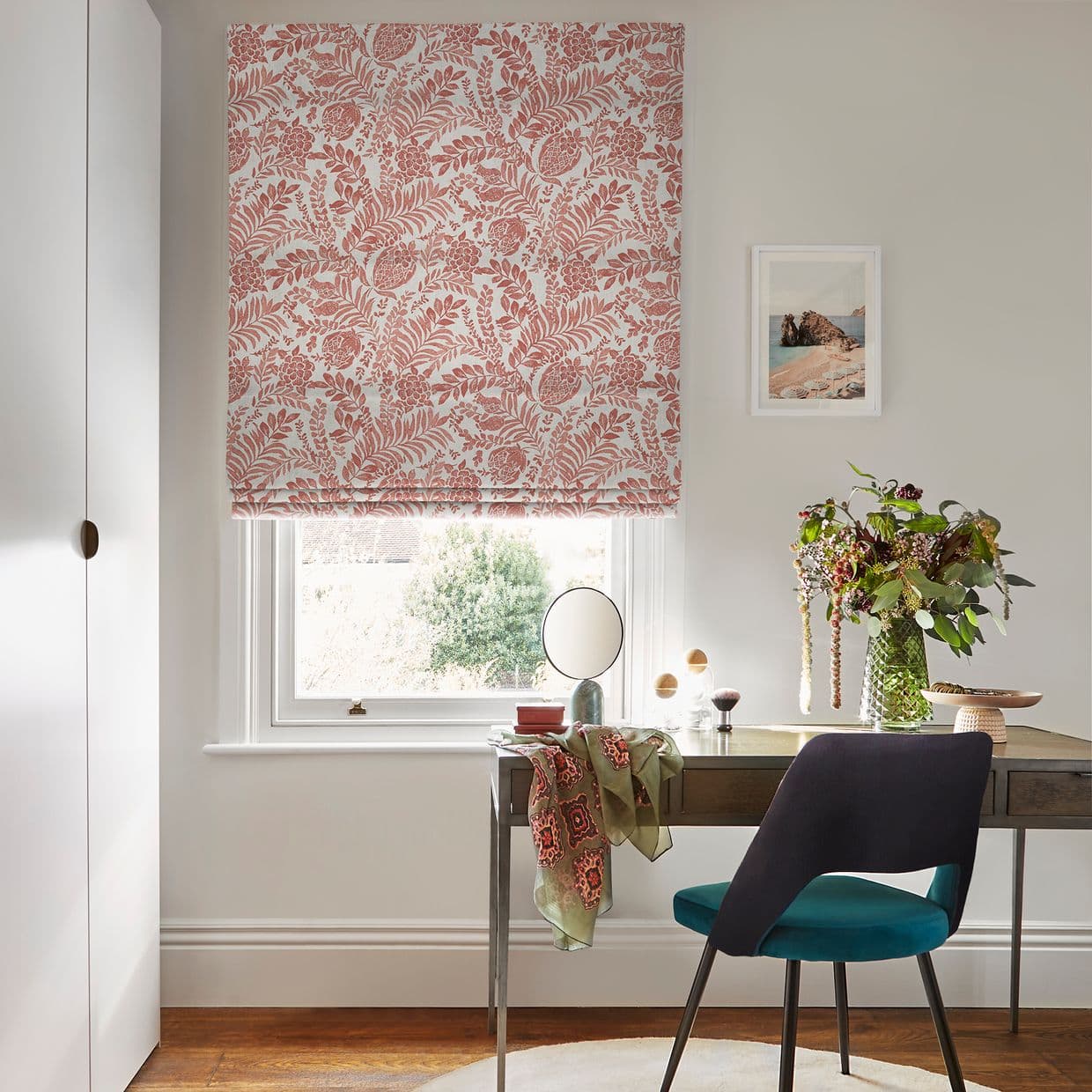 Morris Beet Roman blind