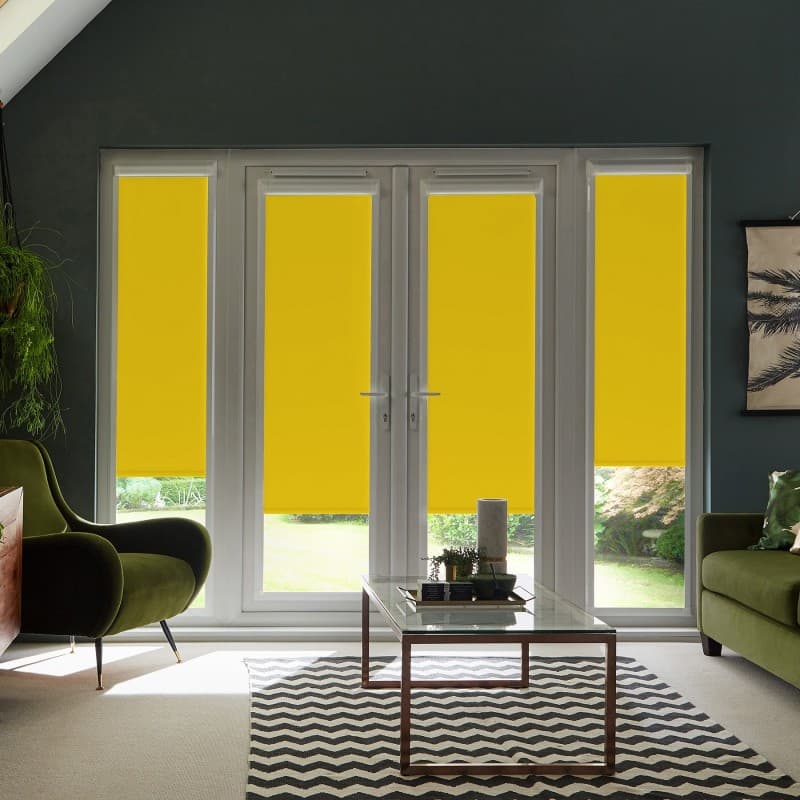 Acacia Blackout Chartreuse Roller Blind