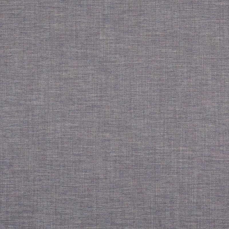 Gray woven fabric panel, evenly textured with crosshatched threads, hanging flat and covering the frame; neutral indoor lighting, no visible furnishings or view.