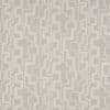 Textured geometric wallpaper: interlocking stepped rectangles in beige and cream, repeating across a fabric-like surface. Pattern lies flat, creating subtle raised contrast in soft, evenly lit, neutral interior context.