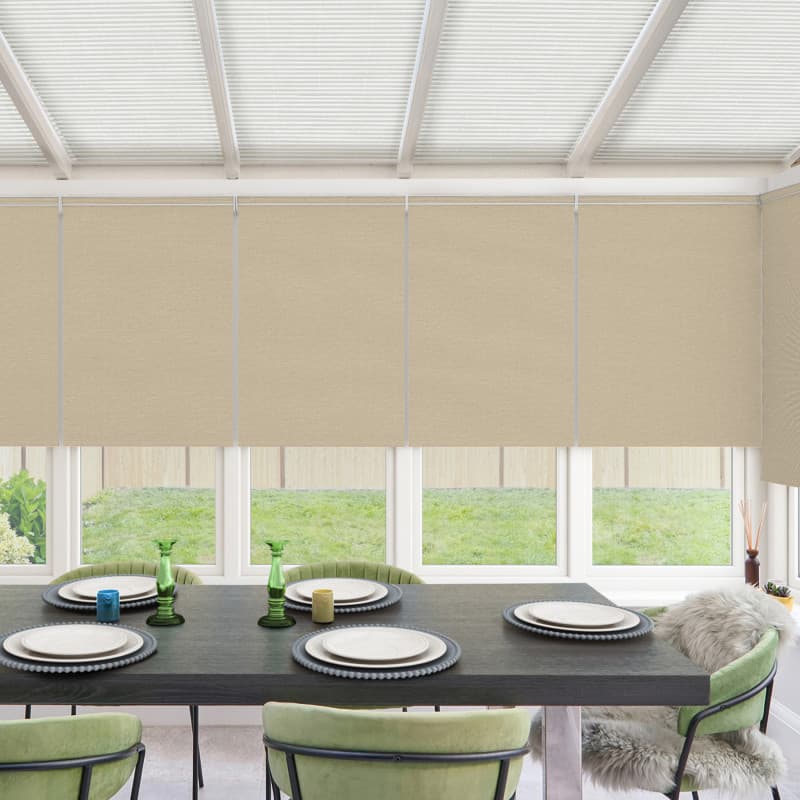 Marco Blackout Praline Roller Blind