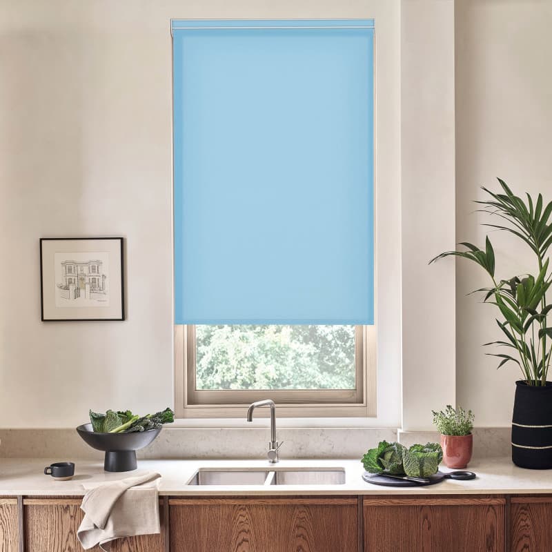 Acacia Baby Blue Roller Blind