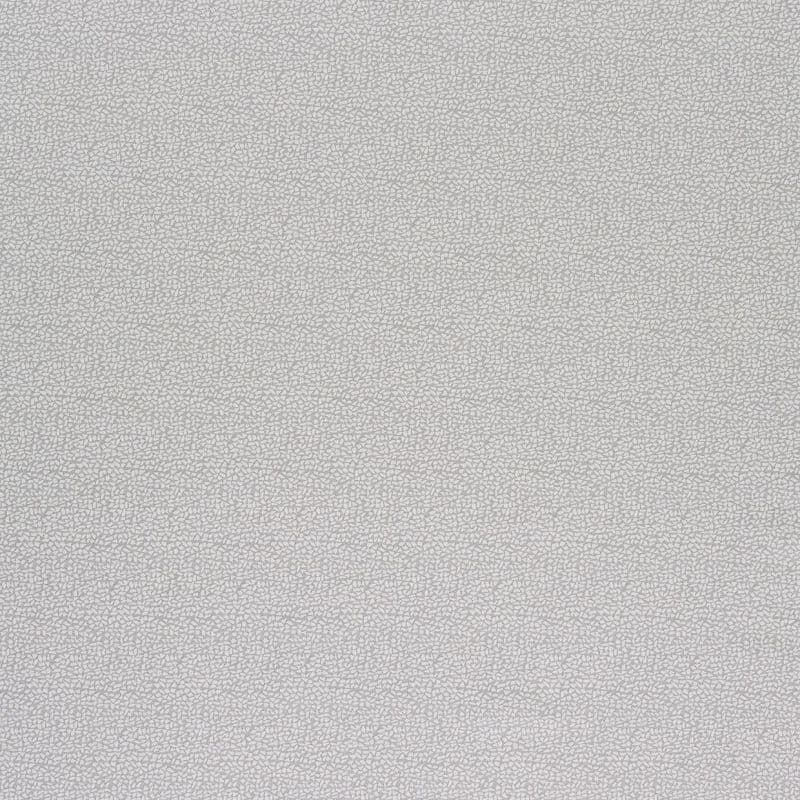 Light gray wallpaper with a dense pebble-like pattern covers an interior wall, lying flat and evenly lit, creating a subtle textured surface with no visible windows or furnishings.