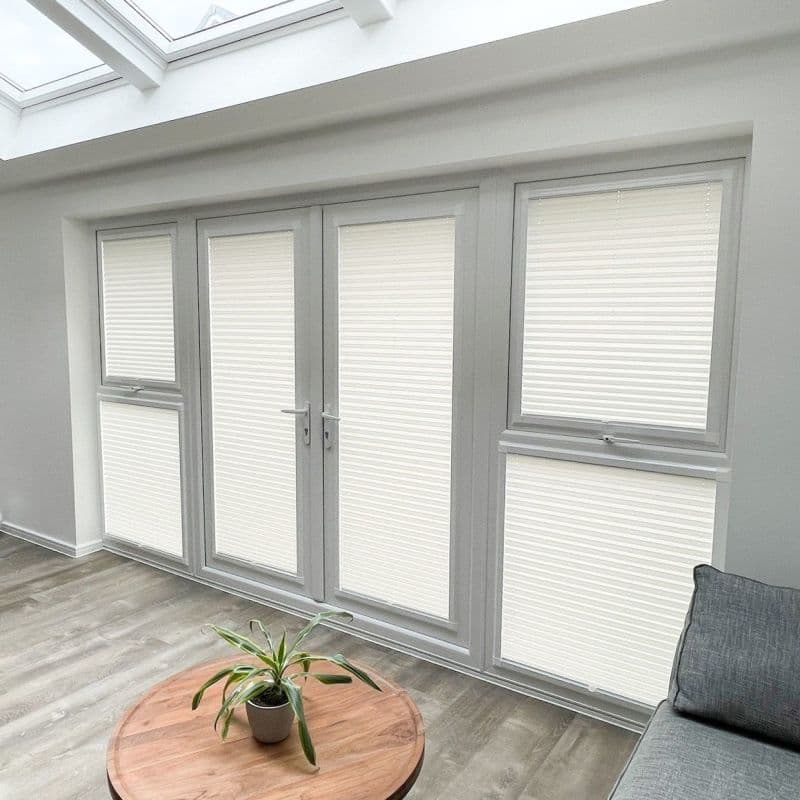 Stratford White Perfect fit Pleated blind
