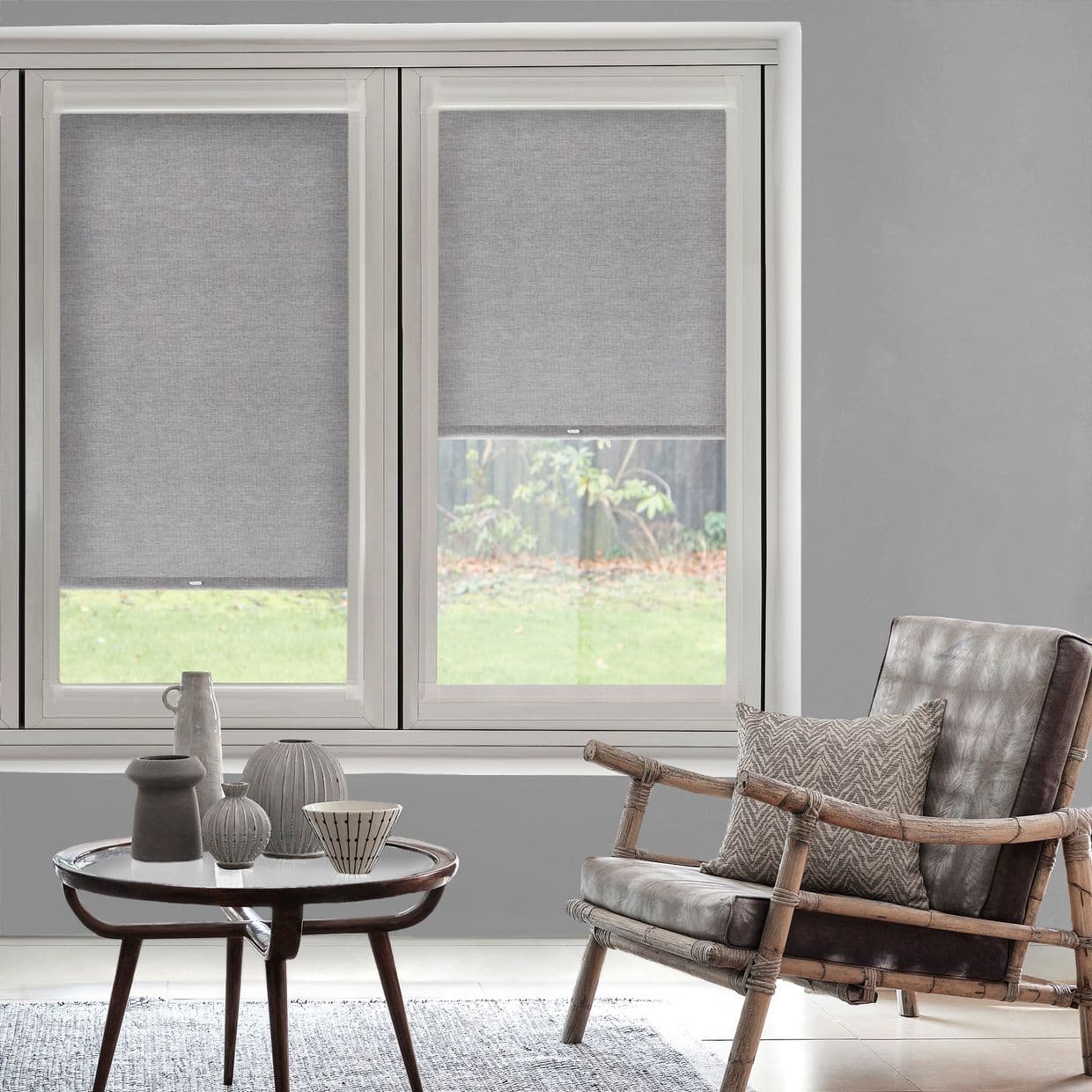 Coco Graphite Perfect Fit Roller blind