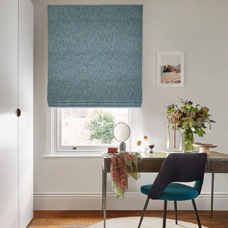 Paloma Aqua Roman blind