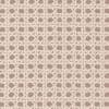 Woven beige-and-taupe lattice fabric, showing interlaced triangular strips forming a repeating geometric texture across a flat, evenly lit wallpaper or upholstery sample.