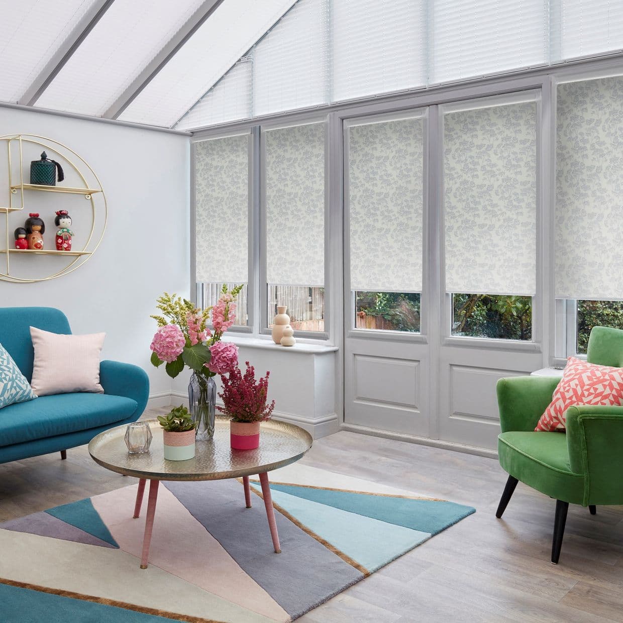 Polly Bluebell Conservatory Roller blind
