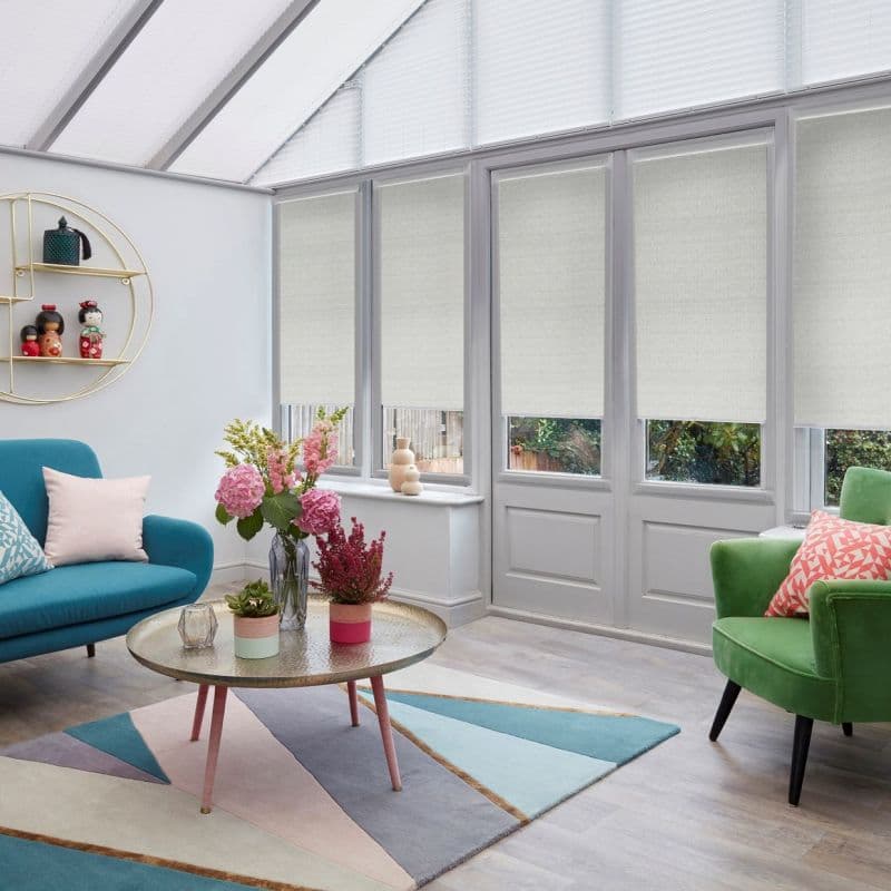 Macrame Pewter Conservatory Roller blind