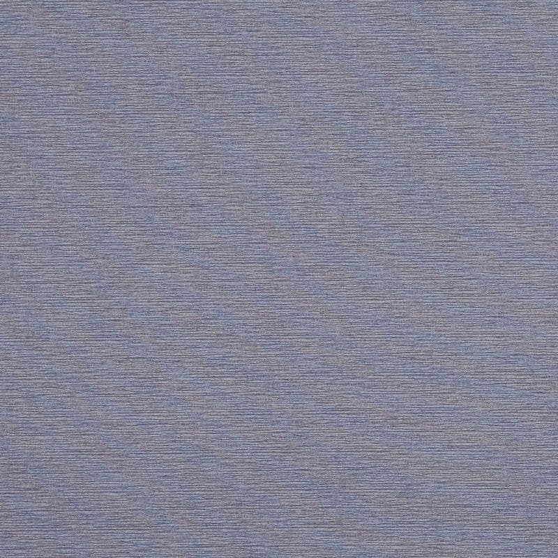 A bluish-gray, horizontally ribbed fabric or wallpaper covering the entire frame; fine woven texture visible, lying flat and uniform, photographed close-up under soft, even indoor lighting.