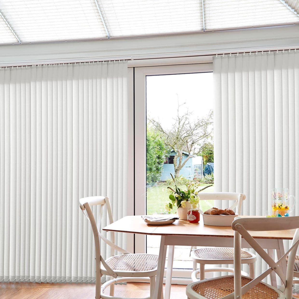 Hexham White Conservatory Vertical Blind