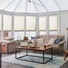 Kari Ivory Conservatory Side Pleated Blind