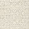 Beige geometric wallpaper displaying repeating interlocking circular floral motifs across a subtle woven-texture background, creating a regular, low-contrast decorative pattern suited to interior surfaces.