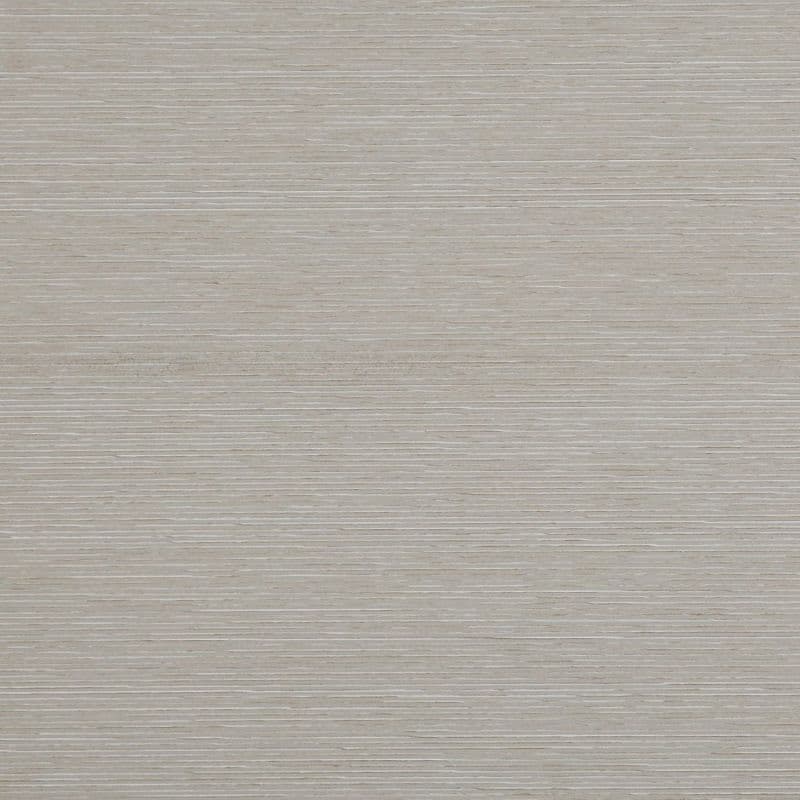Woven grasscloth wallpaper, beige with fine horizontal striations; applied smoothly, creating subtle linear texture; close-up interior wall view with neutral diffuse lighting, no visible furniture or windows.
