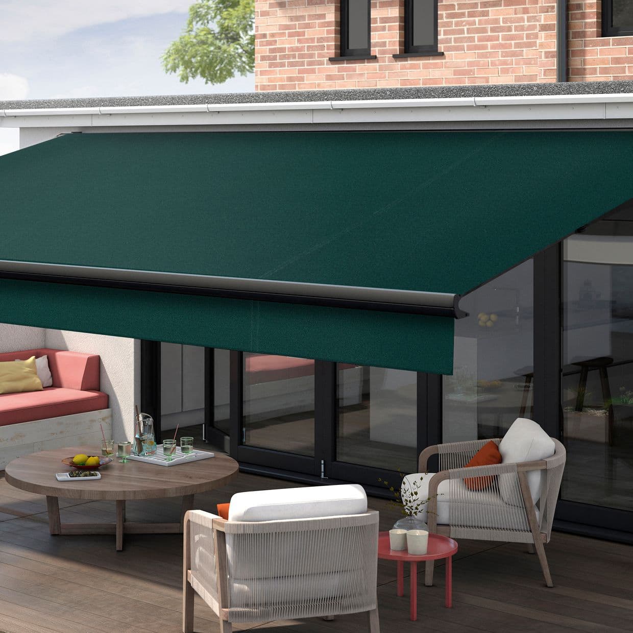Forest Green Awning