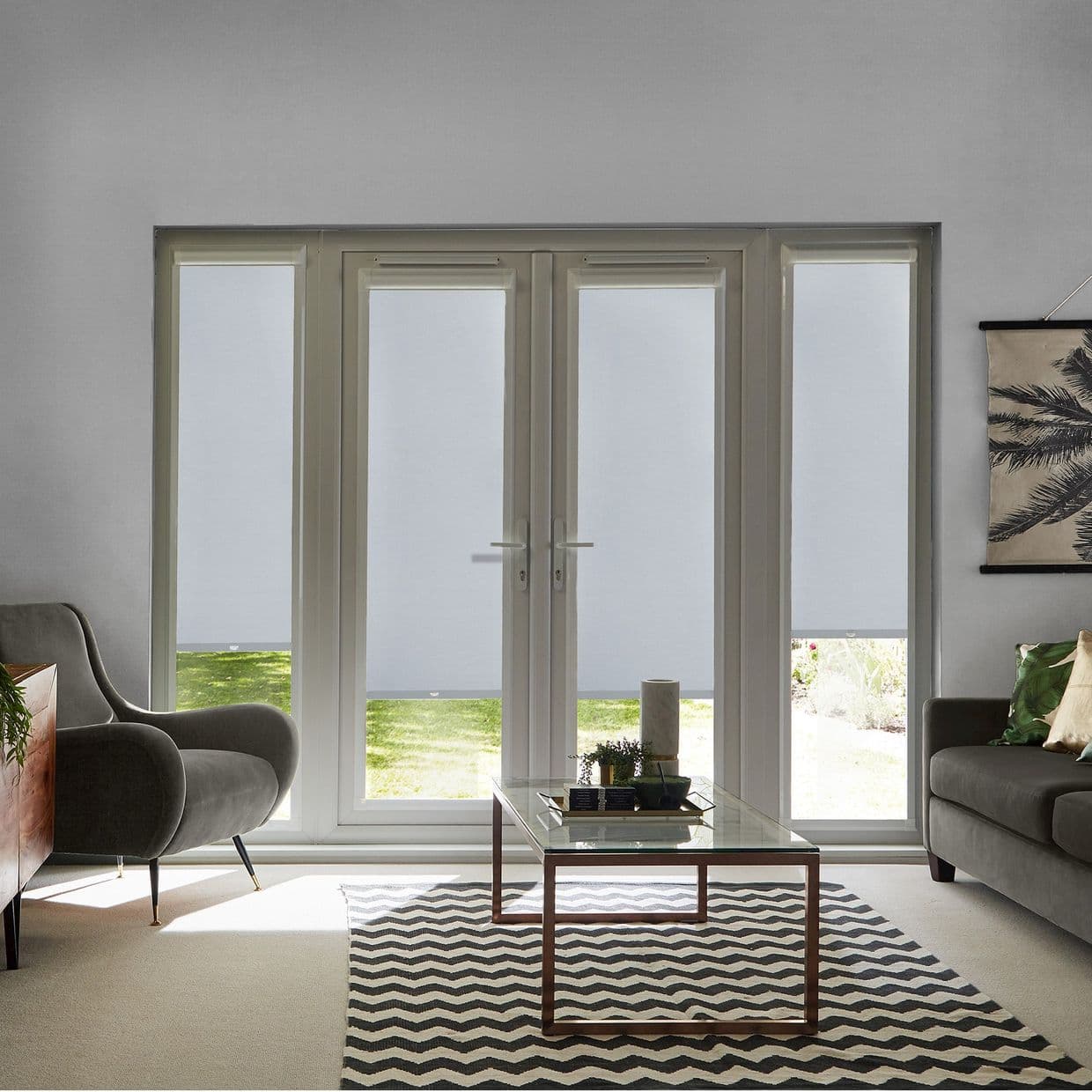 Acacia Light Grey Perfect Fit Roller blind
